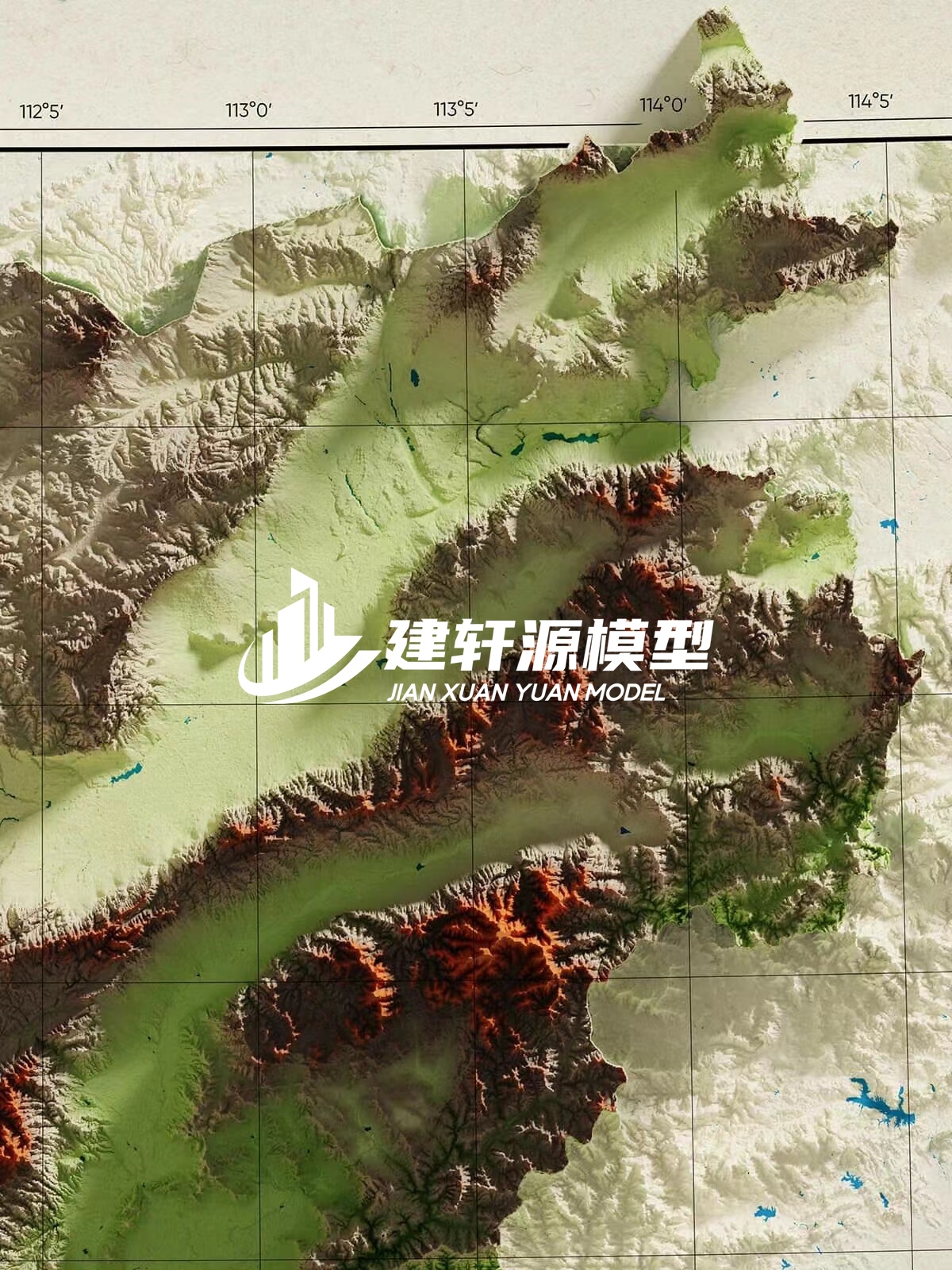 润州地形模型制作